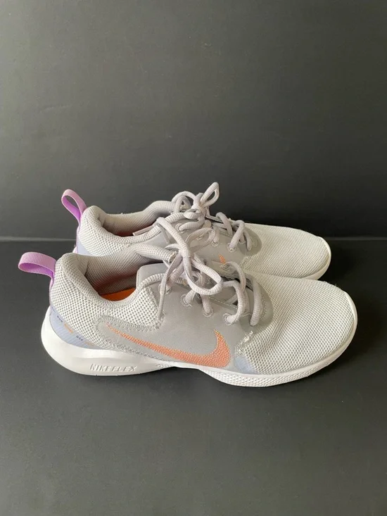 Women’s Nike Flex Experience Run Lilac Atomic Orange Sz 8 Athletic Running Shoes - Picture 3 of 9